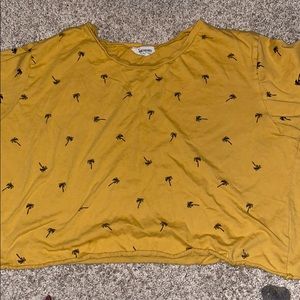 Yellow crop top